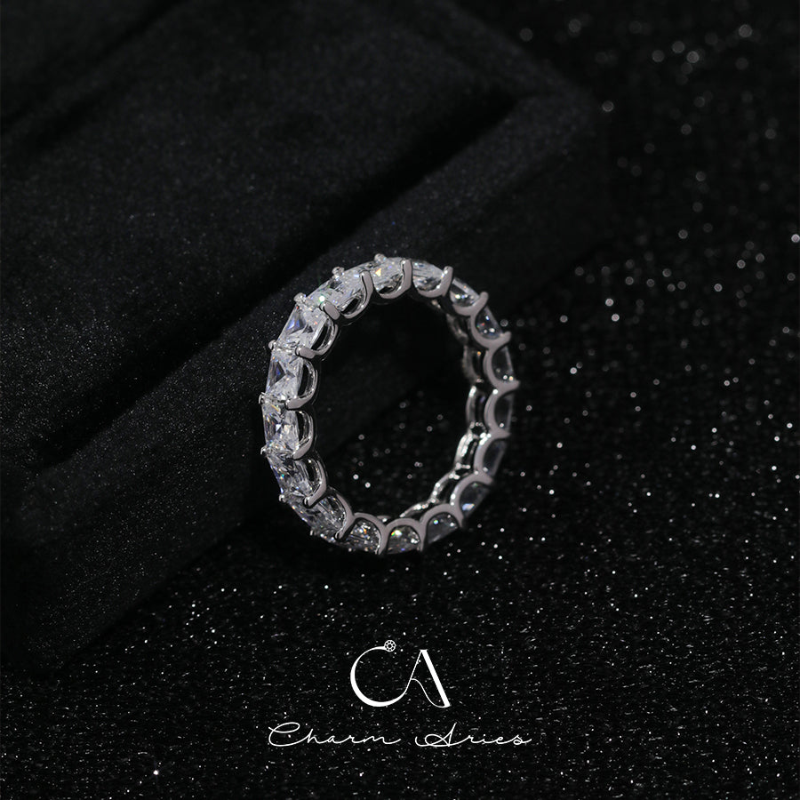 FULL STAR HIGH CARBON DIAMOND S925 RING